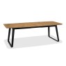 Signature Collection Emerson Rustic Oak & Peppercorn 6-8 Seater Extension Dining Table