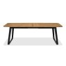 Signature Collection Emerson Rustic Oak & Peppercorn 6-8 Seater Extension Dining Table