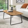 Signature Collection Emerson Rustic Oak & Peppercorn Rectangular Coffee Table