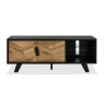 Signature Collection Emerson Rustic Oak & Peppercorn Entertainment Unit