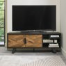 Signature Collection Emerson Rustic Oak & Peppercorn Entertainment Unit