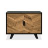 Signature Collection Emerson Rustic Oak & Peppercorn Narrow Sideboard