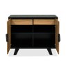 Signature Collection Emerson Rustic Oak & Peppercorn Narrow Sideboard