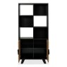 Signature Collection Emerson Rustic Oak & Peppercorn Display Cabinet