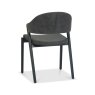 Signature Collection Camden Peppercorn Upholstered Chair in a Dark Grey Fabric (Pair)