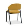 Signature Collection Camden Peppercorn Upholstered Chair in a Dark Mustard Velvet Fabric (Pair)