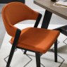 Signature Collection Camden Peppercorn Upholstered Chair in a Rust Velvet Fabric (Pair)