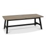 Signature Collection Camden Weathered Oak & Peppercorn 6-8 Seater Table & 2 Large Benches