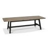 Signature Collection Camden Weathered Oak & Peppercorn 6-8 Seater Table & 2 Large Benches