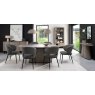 Signature Collection Vega Grey Oiled Oak & Peppercorn 6 Seater Table