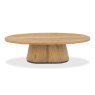 Signature Collection Vega Rustic Oak & Peppercorn Oval Coffee Table