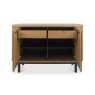 Signature Collection Vega Rustic Oak & Peppercorn Narrow Sideboard
