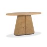 Signature Collection Vega Rustic Oak & Peppercorn Oval Console Table