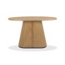 Signature Collection Vega Rustic Oak & Peppercorn Oval Console Table
