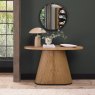 Signature Collection Vega Rustic Oak & Peppercorn Oval Console Table