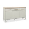 Premier Collection Larsen Scandi Oak & Soft Grey Wide Sideboard