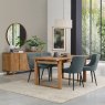 Gallery Collection Rubens - Blue Boucle Fabric Chair with Black Legs (Pair)