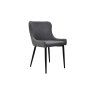 Gallery Collection Rubens - Grey Boucle Fabric Chair with Black Legs (Pair)