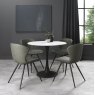 Gallery Collection Arlo - Olive Vintage Faux Leather Chair with Black Legs (Pair)
