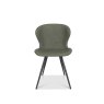 Gallery Collection Arlo - Olive Vintage Faux Leather Chair with Black Legs (Pair)