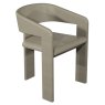 Signature Collection Duo Grey Oiled Oak Upholstered Chair - Grey Bonded Leather (Single)