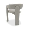 Signature Collection Duo Grey Oiled Oak Upholstered Chair - Grey Bonded Leather (Single)