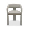 Signature Collection Duo Grey Oiled Oak Upholstered Chair - Grey Bonded Leather (Single)