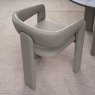 Signature Collection Duo Grey Oiled Oak Upholstered Chair - Grey Bonded Leather (Single)
