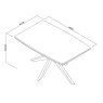 Premier Collection Kristen Oak & Light Weathered Oak 4 Seater Table