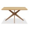 Premier Collection Kristen Oak & Light Weathered Oak 4 Seater Table