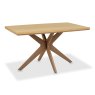 Premier Collection Kristen Oak & Light Weathered Oak 4 Seater Table