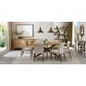 Kristen Oak & Light Weathered Oak 6 Seater Table