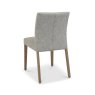 Premier Collection Kristen Oak & Light Weathered Oak Upholstered Chair - Grey Fabric (Pair)