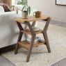 Premier Collection Kristen Oak & Light Weathered Oak Side Table