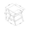 Premier Collection Kristen Oak & Light Weathered Oak Lamp Table