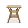 Premier Collection Kristen Oak & Light Weathered Oak Lamp Table
