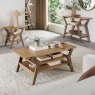 Premier Collection Kristen Oak & Light Weathered Oak Lamp Table