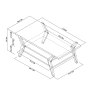 Premier Collection Kristen Oak & Light Weathered Oak Coffee Table