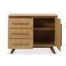 Premier Collection Kristen Oak & Light Weathered Oak Narrow Sideboard