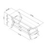 Premier Collection Kristen Oak & Light Weathered Oak Open Entertainment Unit