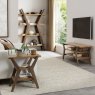 Premier Collection Kristen Oak & Light Weathered Oak Open Entertainment Unit