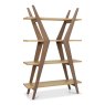 Premier Collection Kristen Oak & Light Weathered Oak Open Display Unit