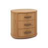 Signature Collection Vega Knotty Oak & Weathered Oak 3 Drawer Nightstand