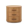 Signature Collection Vega Knotty Oak & Weathered Oak 3 Drawer Nightstand