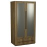 Signature Collection Vega Knotty Oak & Weathered Oak Double Wardrobe