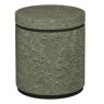 Signature Collection Vega Knotty Oak & Weathered Oak Storage Stool - Pearl Velvet Fabric