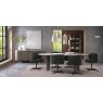 Gallery Collection Marcel - 360° Swivel Chair in a Green Boucle Fabric with Black Legs (Pair)