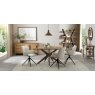 Gallery Collection Rowan - 360° Self Returning Swivel Chair in a Beige Fabric with Black Legs (Single)