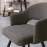 Gallery Collection Sterling - Brown Boucle Fabric Chair with Black Legs (Pair)