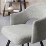 Gallery Collection Sterling - Grey Boucle Fabric Chair with Black Legs (Pair)